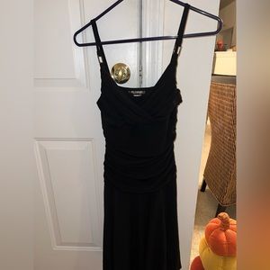 Woman’s small black dress